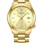 Kadın Kol Saati Altın Kadran Çelik Kordon C002305