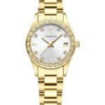 Kadın Kol Saati Minimal Beyaz Kadran Çelik Kordon Hediyelik C002336