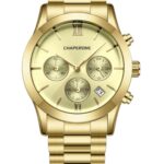 Kadın Kol Saati Şık Altın Kadran Çelik Kordon C002353