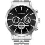 Erkek Kol Saati Minimal Siyah Kadran Çelik Kordon Hediyelik C002362